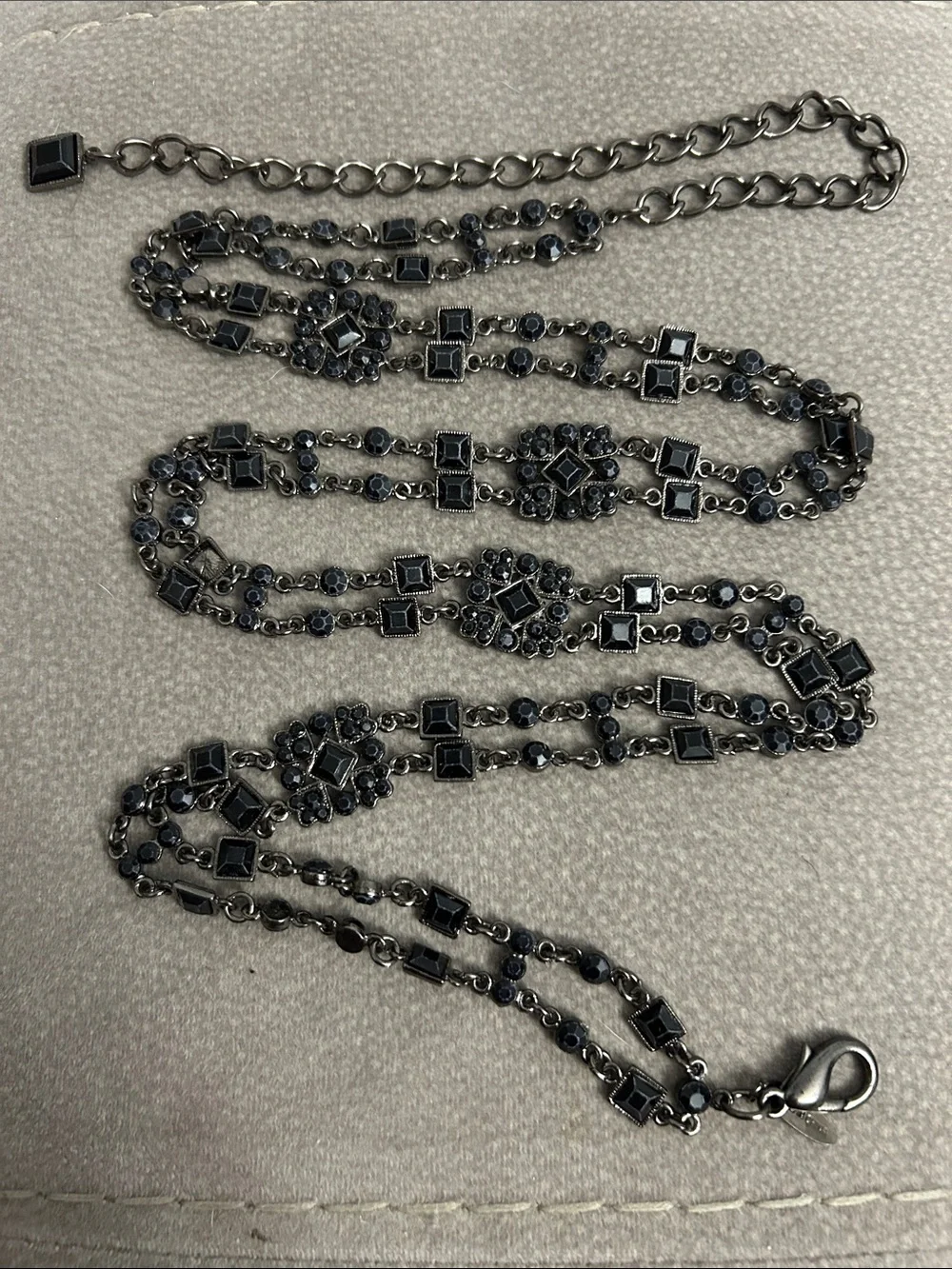 NY Collection Black Multi-Strand Decorative Belt